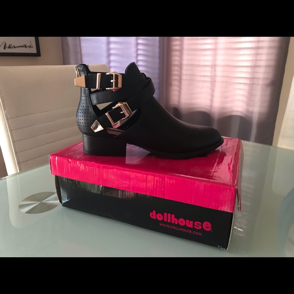 Dollhouse Moto Ankle Booties
